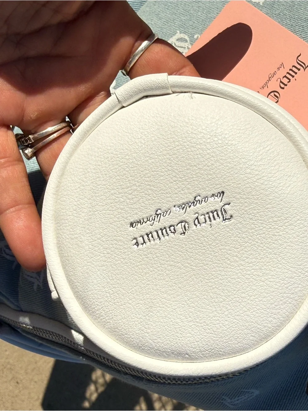 Juicy Couture Denim Logo  Backpack
